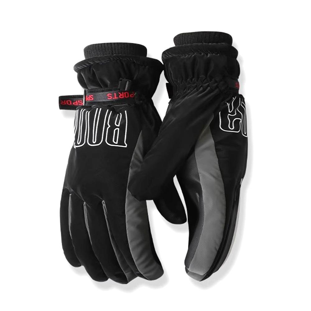 Fashion Waterproof Ski Gloves Warm Thermal Touch Screen Snow Gloves Comfortable Fleece Lined Winter Gloves Motorcycle Riding