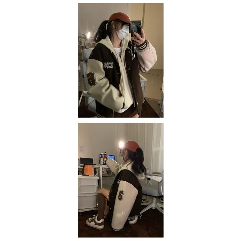 Women's Loose Retro Patchwork Jacket Jacket