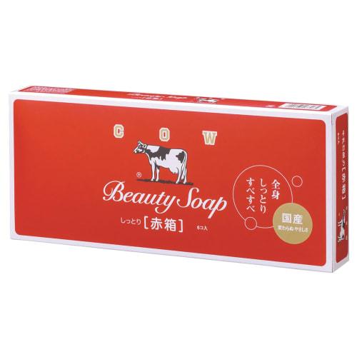 Milk soap Cow brand red box 90g x 6 pieces