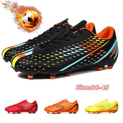 Scarpe da calcio da uomo Scarpe da calcio alte con punte lunghe alla caviglia FG Scarpe da calcio per erba all'aperto Scarpe da calcio sportive da allenamento