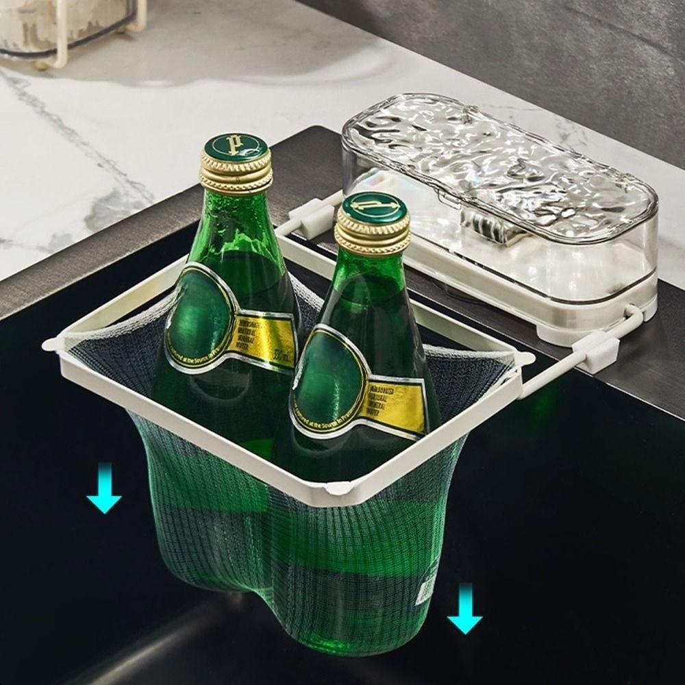 Suction Cup Kitchen Sink Filter Rack Storage Box Food Waste Strainer Stand  Kitchen Use