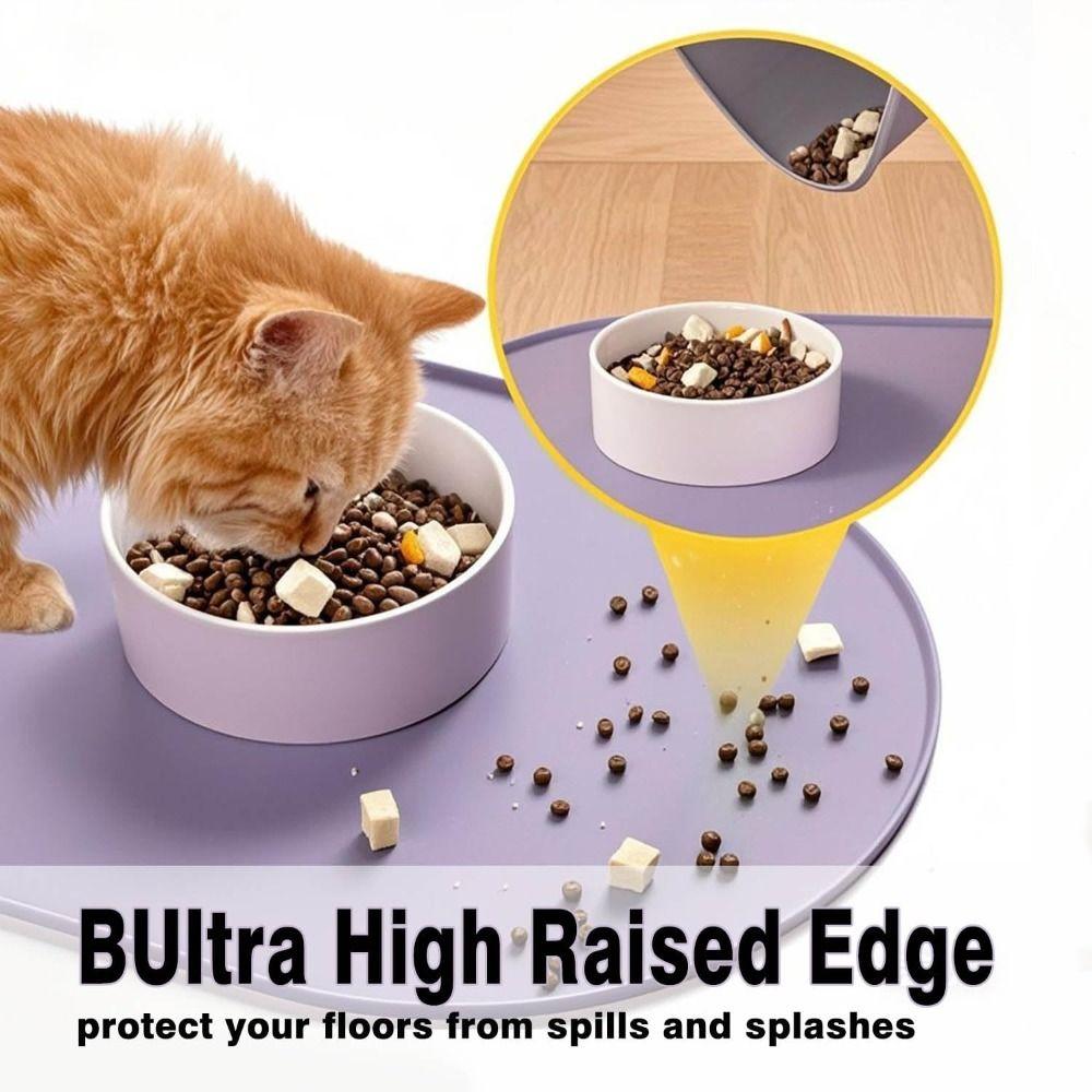 Silikon Hundenapfunterlage Rutschfestes Design Haustierplatzsets Langlebige Katzennapfunterlage Haustierbedarf