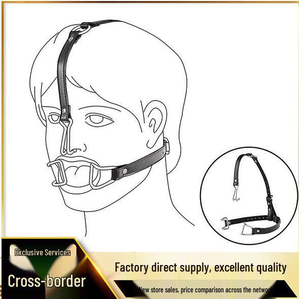SM Erotic Mouth and Nose Hook Gag for Master-Slave Play