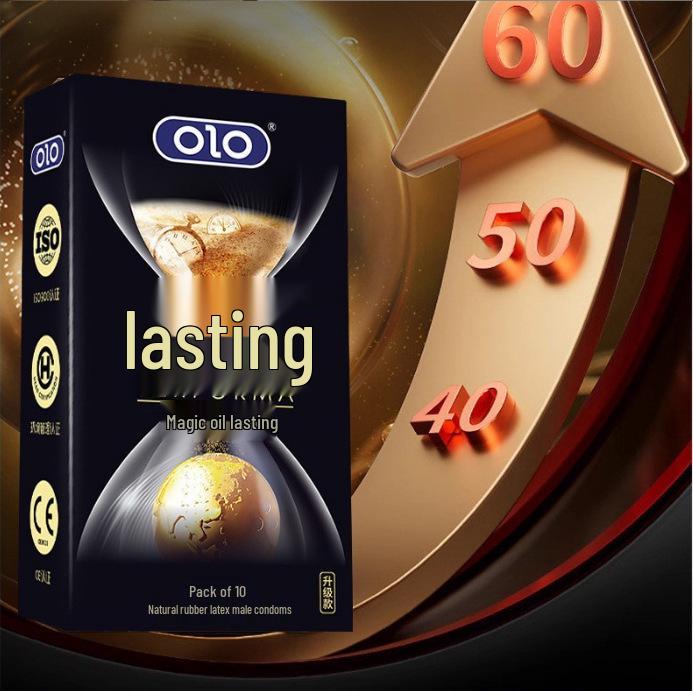 OLO 10-Pack Ice & Fire Condoms for Adults - God/Goddess Pleasure Series