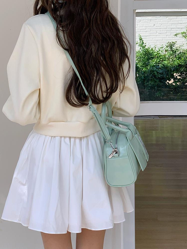 Korean Sweet Handheld Bowling Bag for Women 2025 - Fashionable Pillow-Style Versatile Crossbody Ita Bag