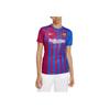 Nike Fan Edition 21-22 Season Barcelona Home Logo Quick-Dry Short Sleeve Jersey Women Jersey Blue CV8182-428