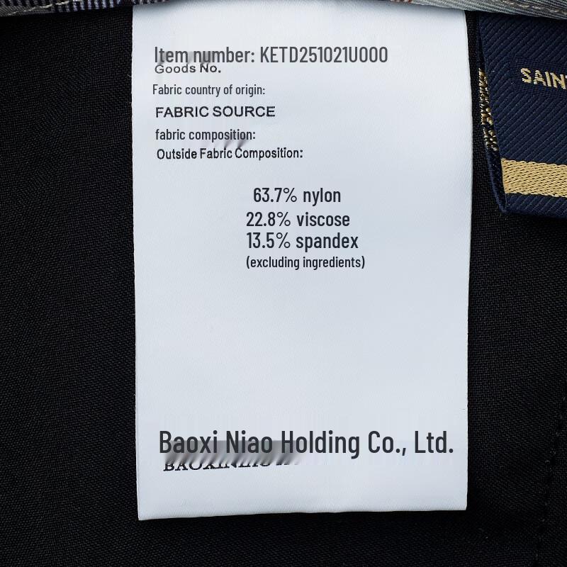 Baoxiniao Men's Four-Way Stretch Business Casual Straight-Fit Pants