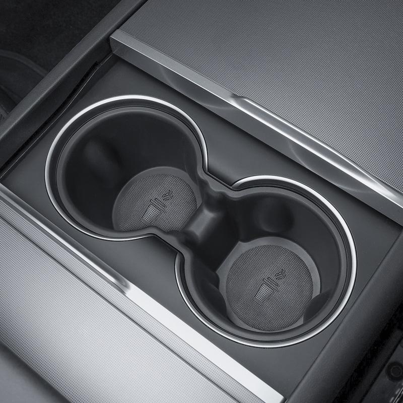 For Tesla Model Y Juniper center console cup holder, car cup limiter, cup holder protective cover, interior supplies