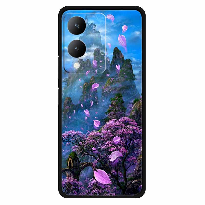 Fundas For Vivo Y17s 4G Case Silicone Wolf Lion Soft TPU Phone Covers for Vivo Y17s 2023 Y 17s Bumper Coque for VivoY17s Black
