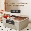 Password Storage Box Office File Storage Bins Bedroom Large Capacity Medicine Box with Lock Modern Home Storage Accessories