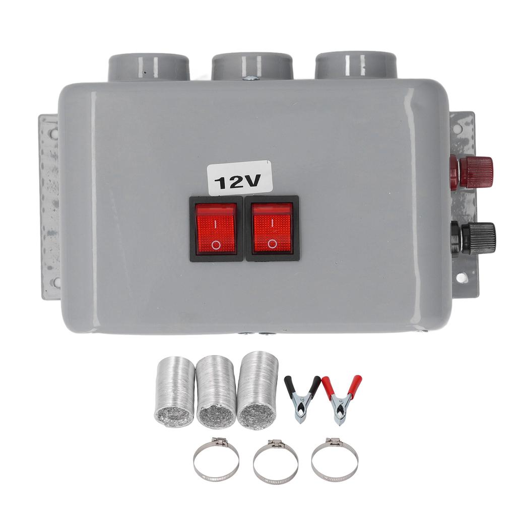 3 Hole Car Heater DC12V 600W Efficient Heating Low Noise Car Heater Windshield Defroster Defogger