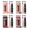 Julystar Fruity Lipstick Pen Set 2pcs*4 Moisturizing Water-Gloss and Velvet Matte Lipstick Waterproof Long-Lasting Dual Finish Lip Makeup Cosmetics