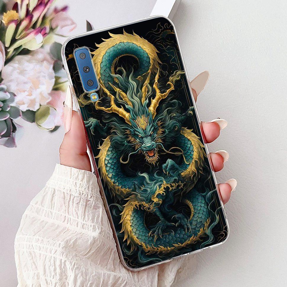 Για Samsung Galaxy A7 (2018) Θήκη Χαριτωμένη Γάτα Μόδα Ζωγραφισμένο Κάλυμμα Μαλακές Θήκες Σιλικόνης Για Samsung A7 A750F 2018 Fundas