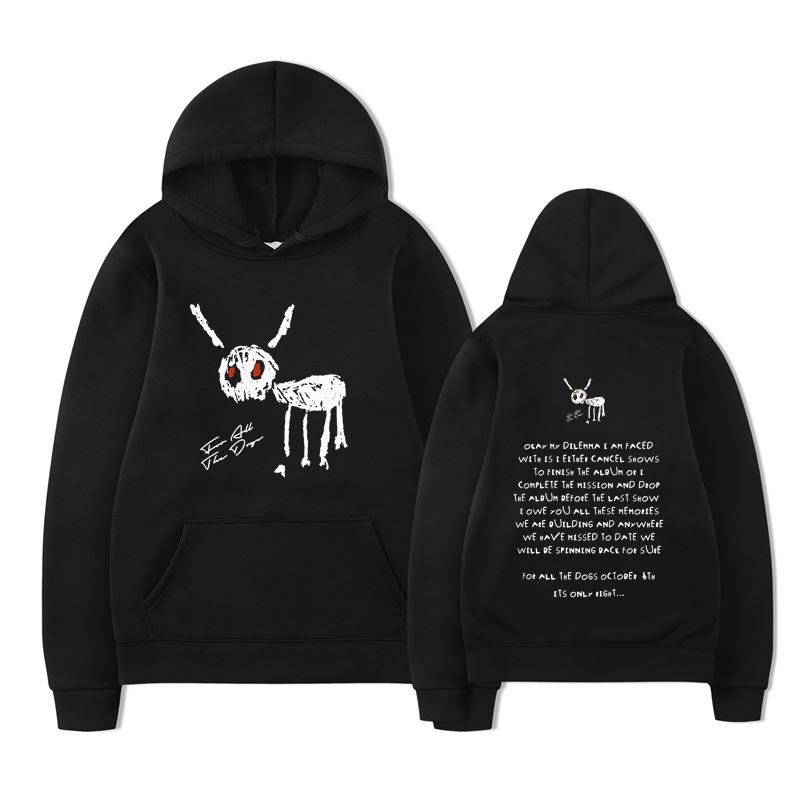 Rapper Drake for All The Dogs Letter Hoodie Design Men's Women's Sweatshirt Fleece Oversized Couples Streetwear Hoodies