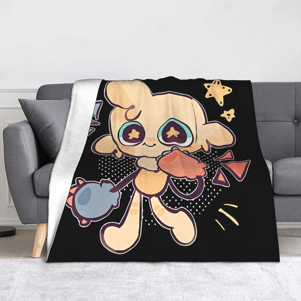 Dandys World Cartoon Fuzzy Blanket Horror Game Awesome Throw Blankets for  Sofa Bedding Lounge 150*125cm Quilt