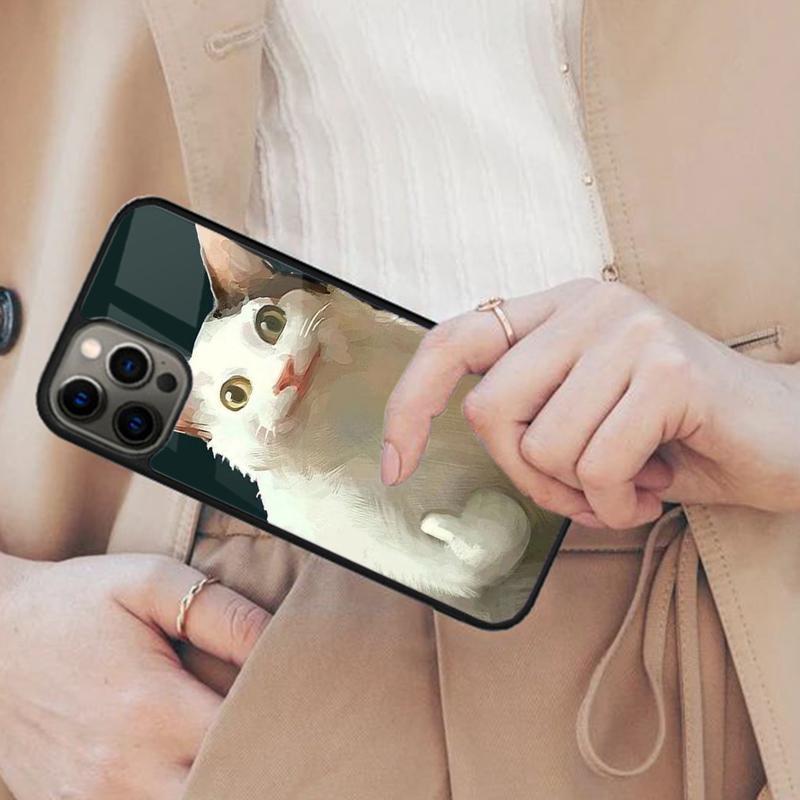 Beluga Cat Meme Face Smiling Magnetic Phone Case For APPLE iPhone 17 Air 16 14 13 12 Pro Max 15 Plus Wireless MagSafe Cover