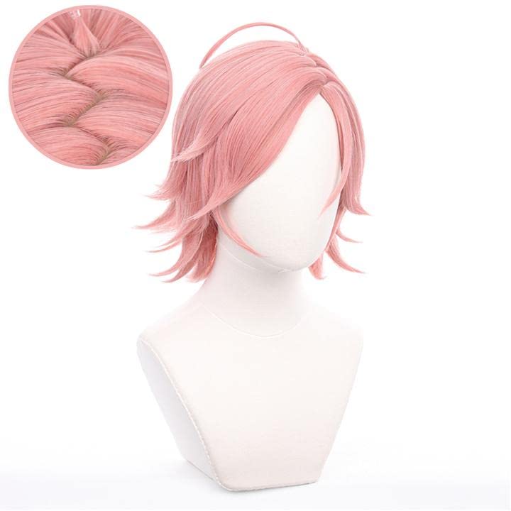 LVMEY Cosplay parochňa hernej postavy Ružová Šot Disguise Tepelne odolná parochňa Parochňa Kostým Maškarné šaty Comiket Podujatie Halloween Vianoce Školský festival