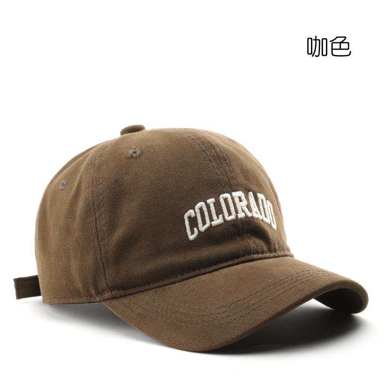 Hat Japanese fashion popular retro female alphabet embroidered cap outdoor men's sports and leisure sunshade baseball cap