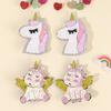 6Pcs/Set Sparkling Unicorn Hair Clips For Girls Glitter Clouds Hairpins Side Barrette Children Headdress Hair Accessories