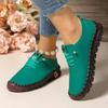 Autumn new casual single shoes women's beef tendon soft sole hand-stitched middle-aged and elderly mother shoes women's shoes spot wholesale