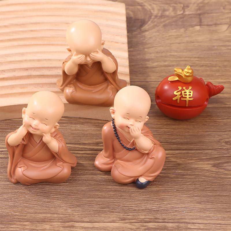 The  Ping An Little Monk Peaceful Little Monk Car Interior Decoration Buddha Zen Monastery Car Accories Str Relief M Driver S