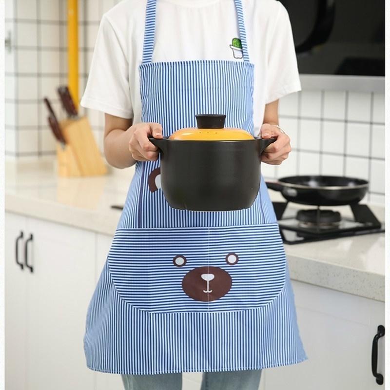 Küchenschürzen Mode Unisex Damen Herren Schürzen Gewerblich Restaurant Zuhause Latz