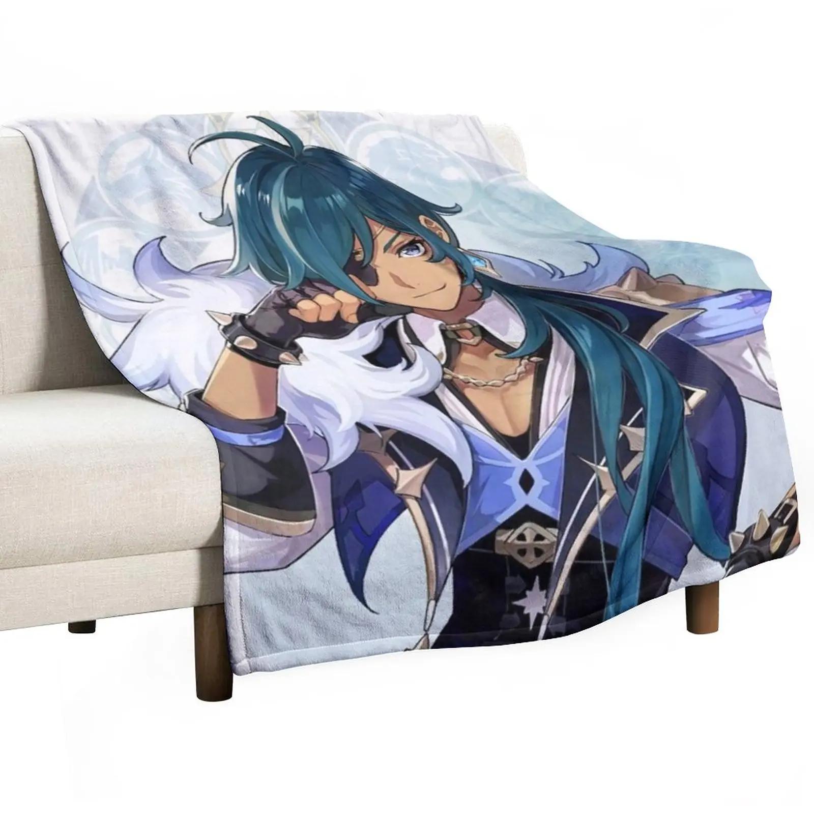 

Kaeya - Genshin Impact Throw Blanket Heavy Blanket Flannel Fabric Blanket Fluffy 30x40in