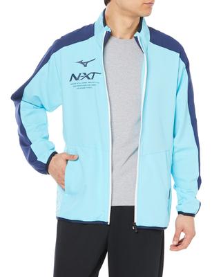 Move Cross Training Slim Facile à Bouger Taille 32JCA220 Veste N-XT, Évacuation de l'humidité, Séchage rapide, Coupe, in, Bleu poisson/Bleu domaine, L,