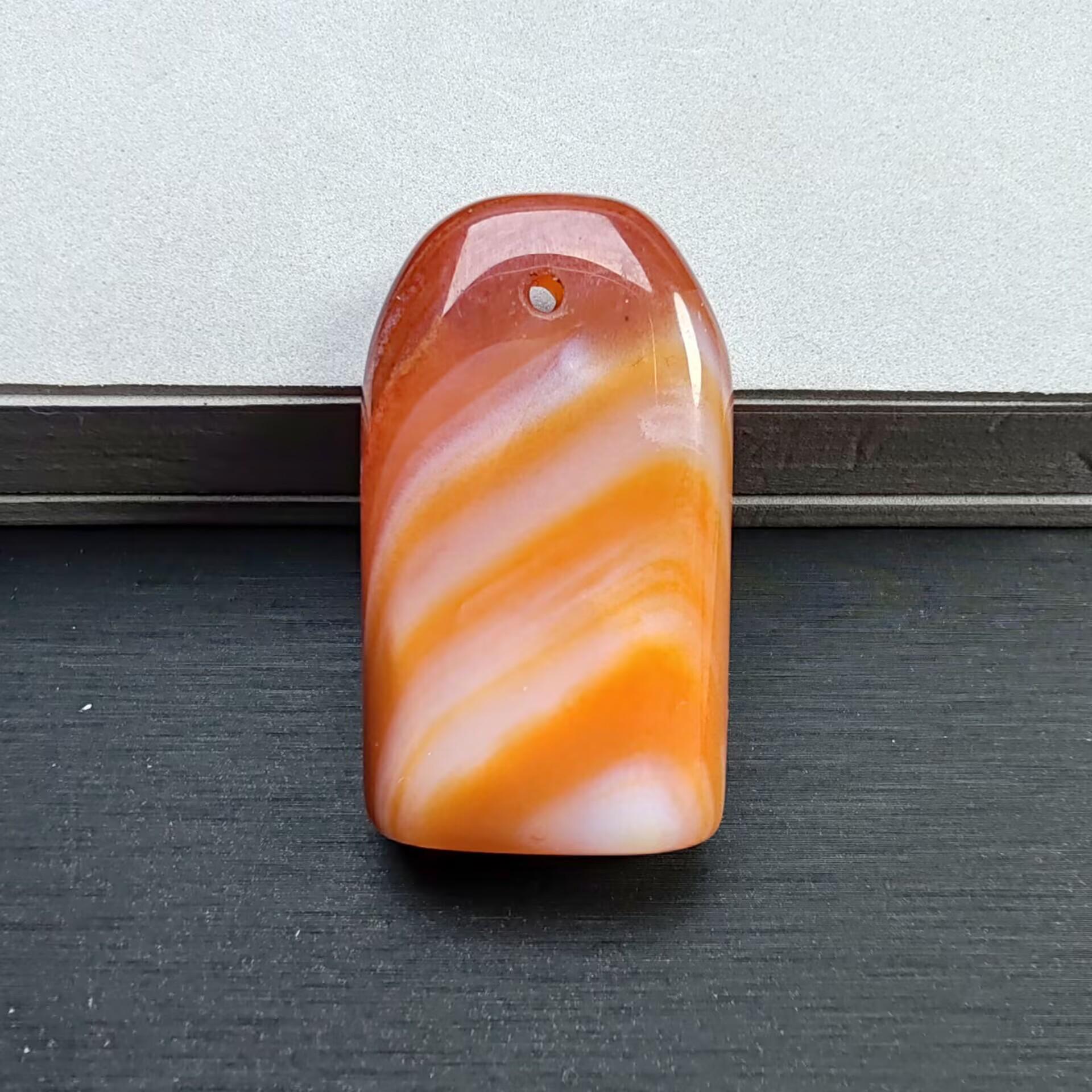 Silk-wrapped Agate Jade Seal & Calligraphy Ornament Collection