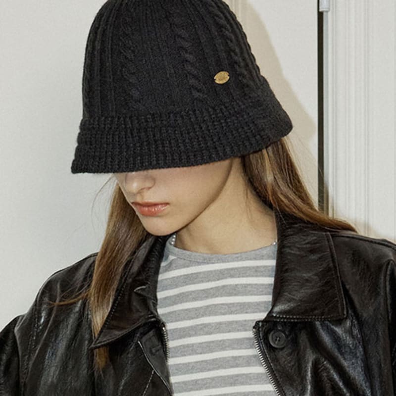 

НЕЛОКАЛЬНАЯ Вязаная Панама - Черная Black_FREE