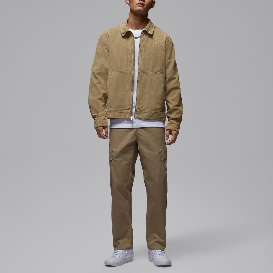 Jordan As M J Flt Corduroy Chore Collar Zip Fashion Long Sleeve Jacket Men Jackets IF1826-247