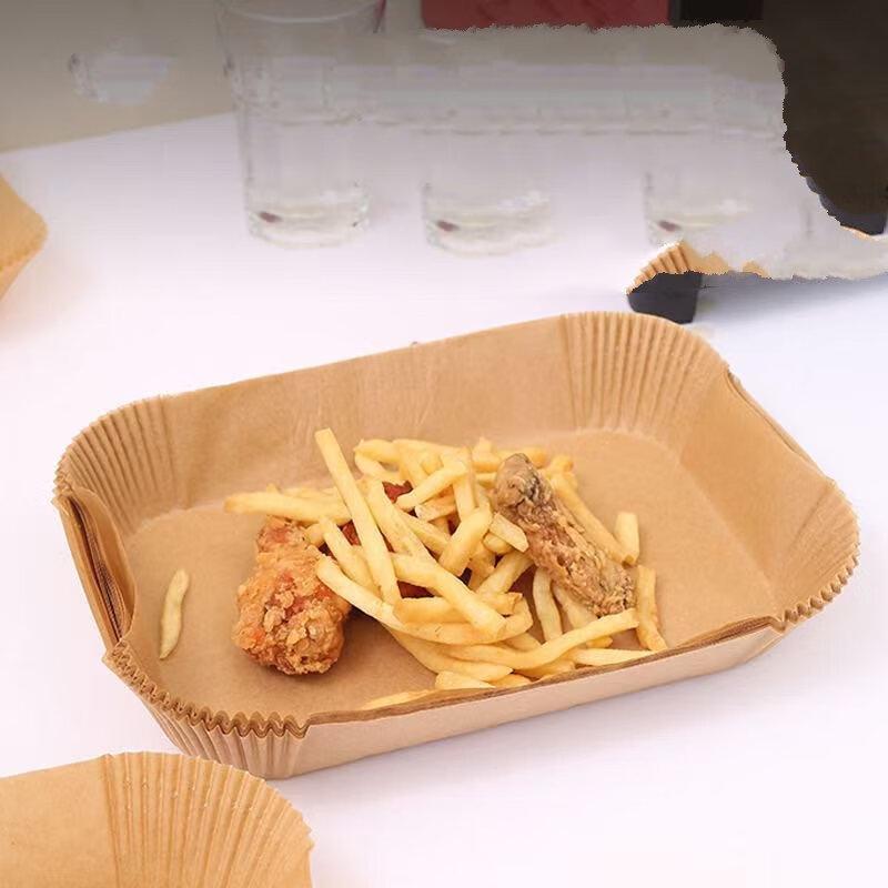 ZISIZ Air Fryer Disposable Paper Liners - Rectangular (50 Sheets X 5 Packs)