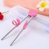 Training Chopsticks Detachable Correcting Cutlery Reusable Stainless Steel Training Chopsticks Helper for Noodles