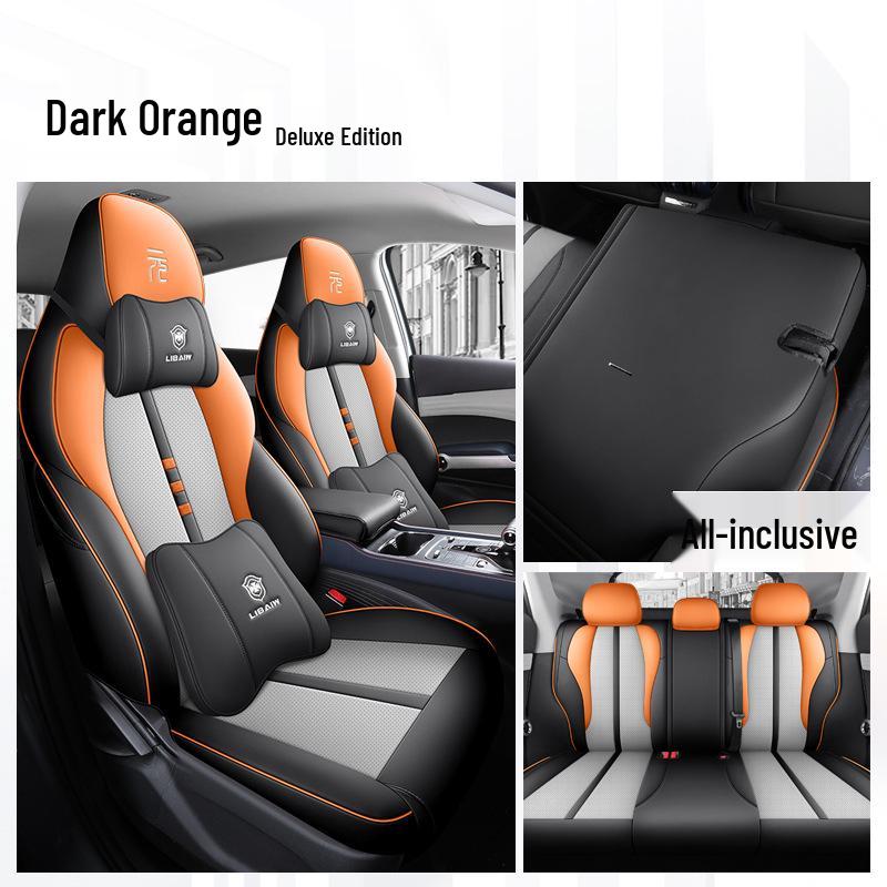 BYD Yuan Plus Universal Car Seat Cover - Four Seasons Breathable Leather Full Surround Cushion