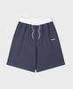 FALLETT Color Block Sweat Shorts Navy
