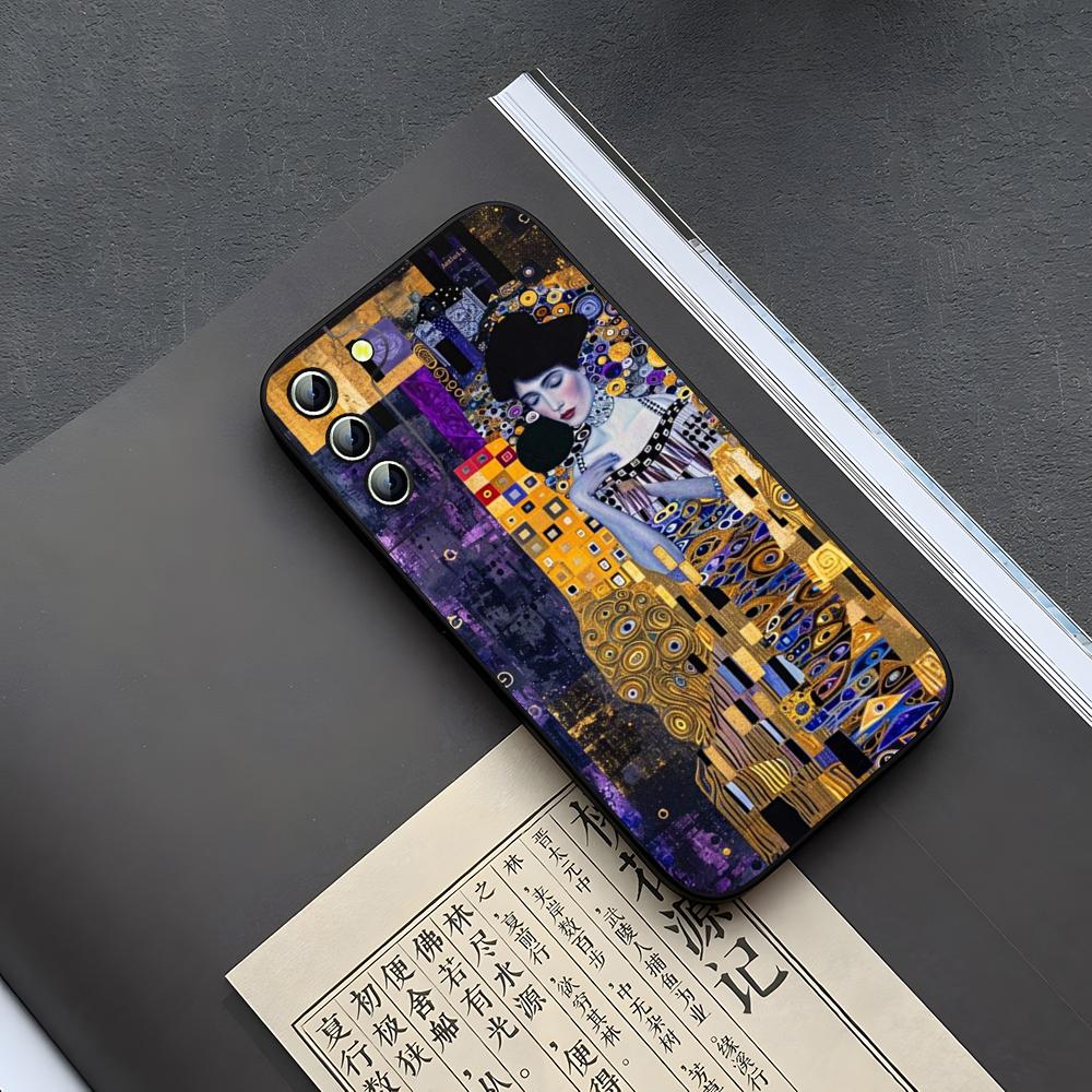 

Gustav Klimt Kiss Art Phone Case For Samsung Galaxy S24 S25 S26 S22 S23 S20 S21 Ultra Fe Plus A16 M54 A14 A54 A24 Coque Galaxy S21 Plus 5G