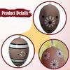 12x Easter Eggs Decorations Hanging Ornaments with Ropes Pendants for Garden Festival