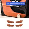 For Mercedes Benz GLC X254 -2024 Leather Brown Car Door Anti-Kick Pritective Anti-Dirty Pad Trim Sticker Car Accessories