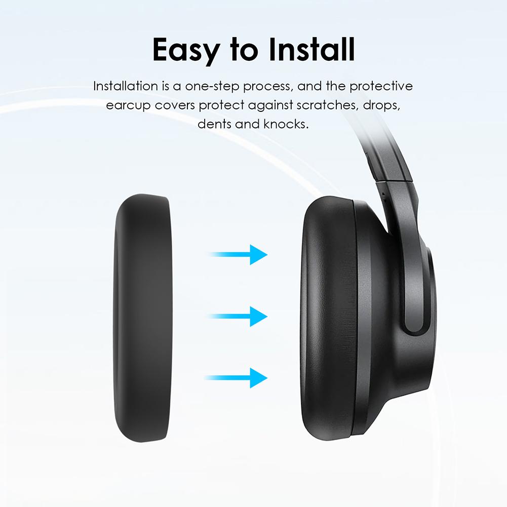 Silicone Headband EarPads Protective Case Waterproof Earpads Headbeam Sleeve Scratch Proof for Anker Soundcore Life Q20i Headset