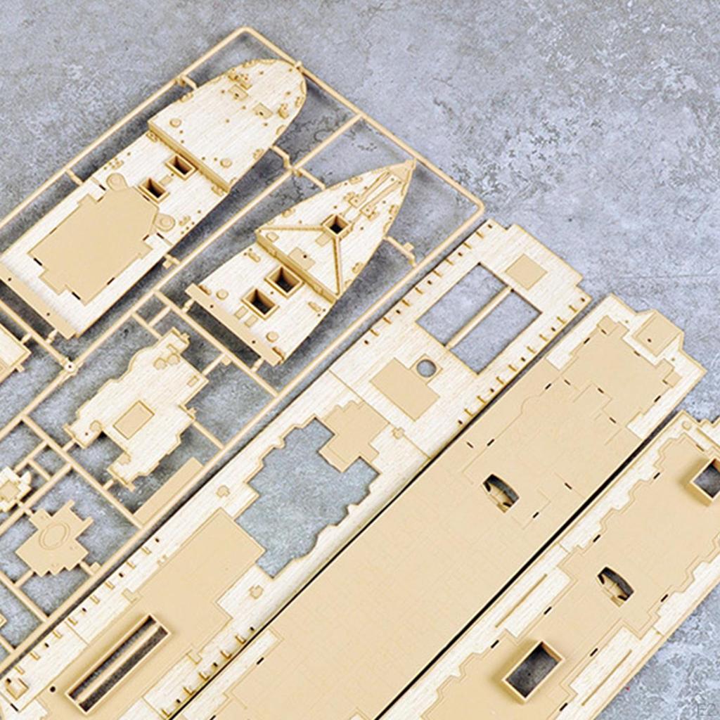 1/400 Ship Model Building Kit Wooden Deck with Anchor Academy 14215 Upgrade Part