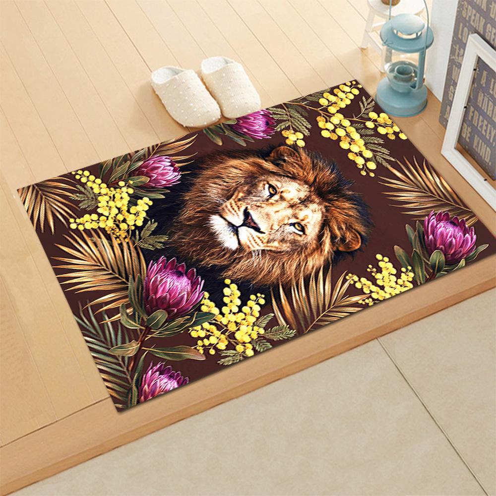 Lion Family In The Forest for Living Room Rug, BedRoom Rug, Study Room Rug, Hallway Decoration, Perfect for Home Decoration or Holiday Gifts