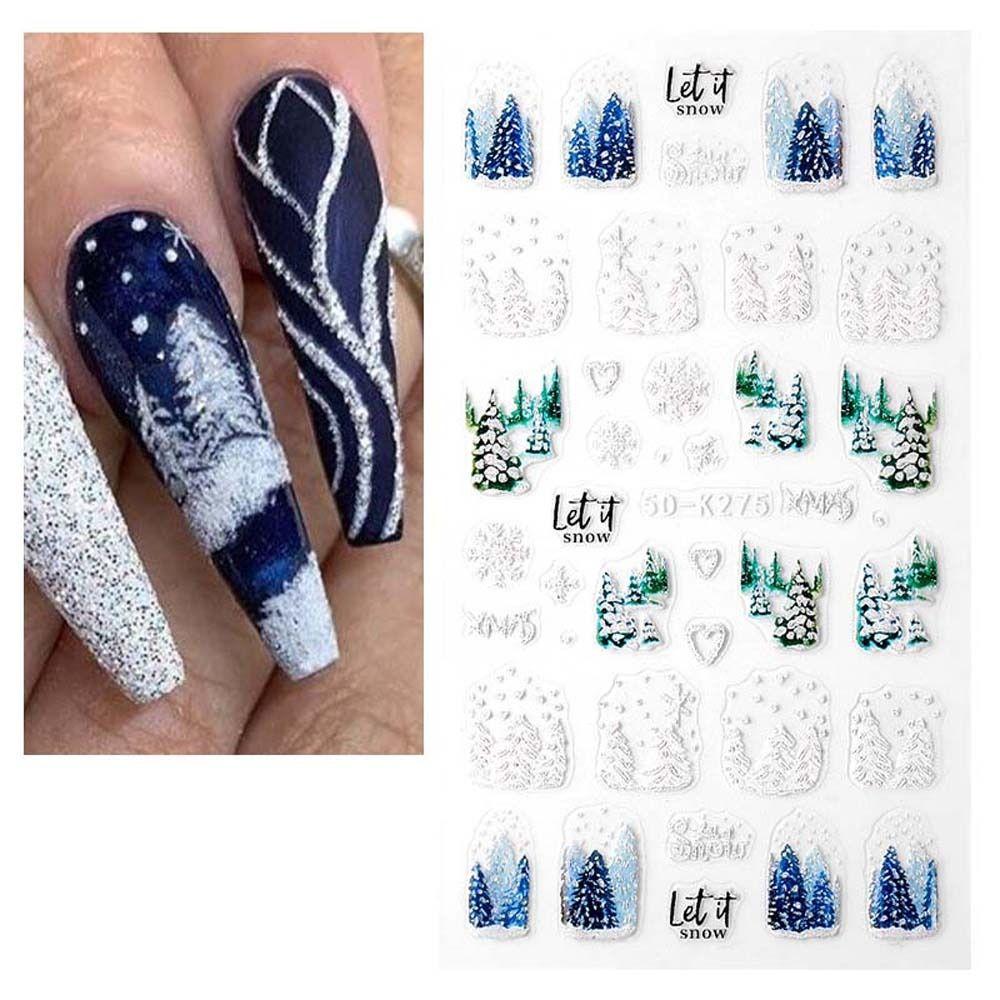 

Аксессуары для ногтей Рождественские наклейки для ногтей Маникюрные украшения Рождественские украшения для ногтей для девочек B1