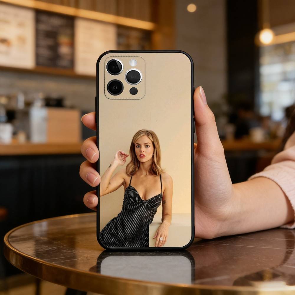 Actress Samara Weaving Phone Case For iPhone 17,16,15,14,13,12,11 Plus,Pro Max,Soft Silicone Black Cover