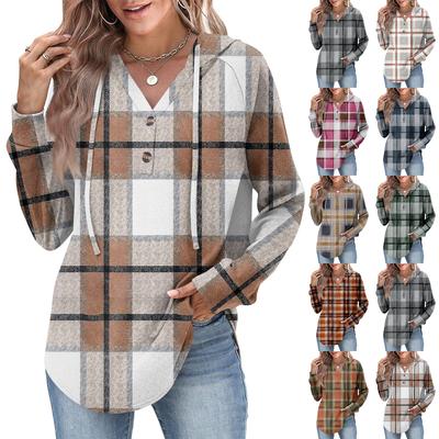 Women's Fashion Women's Lightweight Long Sleeve Pullover With Pockets Preppy Graphic Hoodie