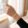 Stainless Steel Animal Letter Star Bracelet - Unisex Fashion Accessory