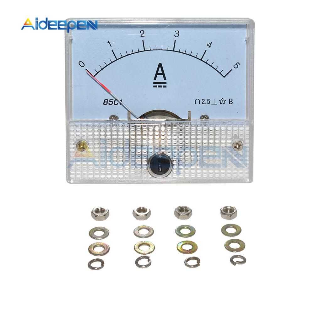 DC Analoges Panel Voltmeter Amperemeter Amp Volt Messgerät 85C1 30V 50V 5A 10A