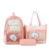 Schoolbag1011 high value Mori multi-compartment niche fashion transparent pain layer schoolbag ins cute girl double shoulder tide bag