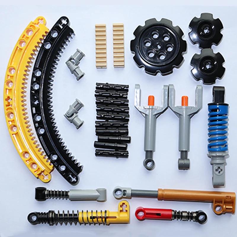 Gear Cross Axles Kit Construction Bricks MOC Blocks Technical Accessories Bulk Multiple Sizes Works With All Brands Learning Playthings