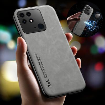 For Redmi 10C Case Car Magnetic Holder Leather Phone Case For Xiaomi Redmi 10C Readmi Rdmi 10 C C10 Redmi10C 6.71 Back Cover