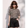 Bailuyu Women's Round Neck Short Sleeve T-shirt